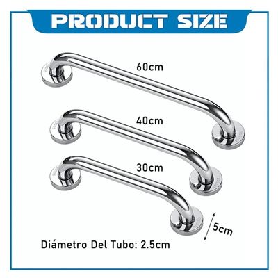 Imagen 2 del producto Pack De 3 Manillas (barra) Seguridad Baño Ducha Pasa Manos