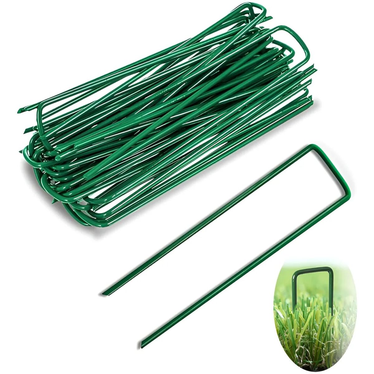 GENERICO - Clavijas De Jardín Estacas De Jardinería Grapas De Paisaje