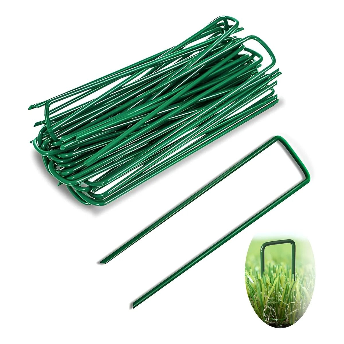 GENERICO - Clavijas De Jardín Estacas De Jardinería Grapas De Paisaje