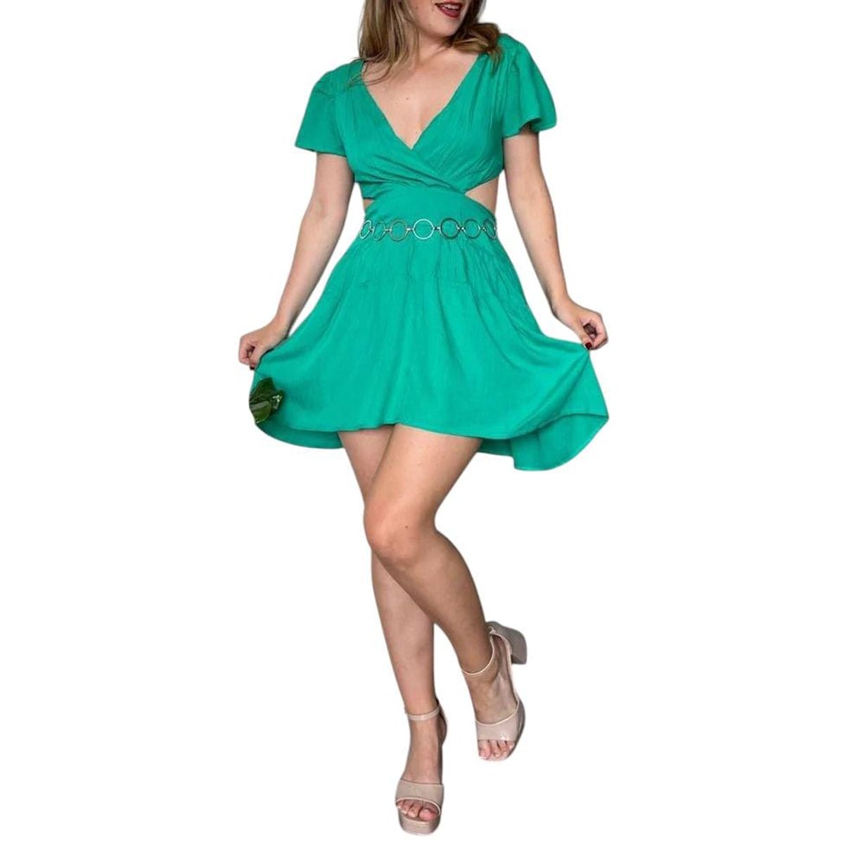 LUNA - Vestido con mangas corte asimétrico Luna