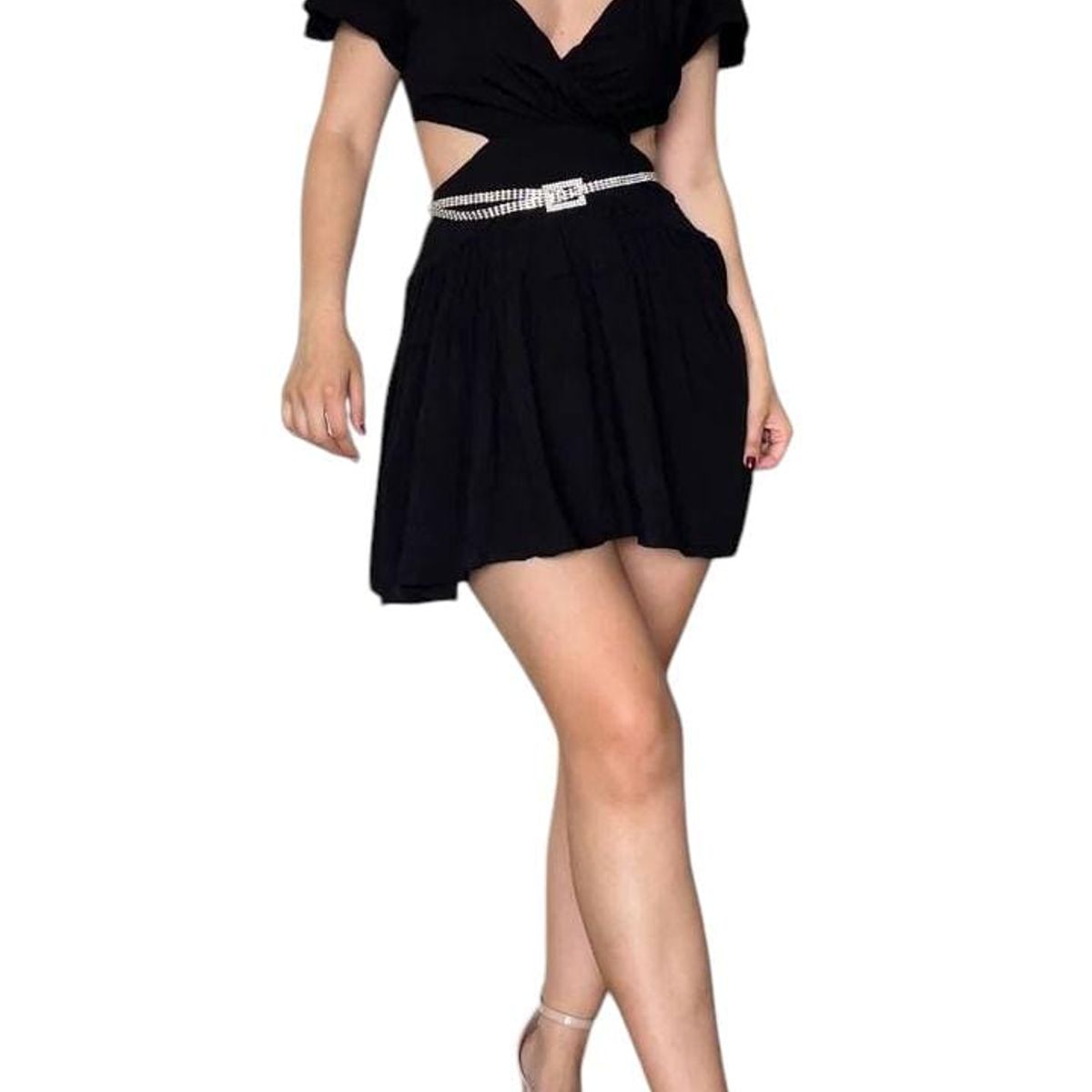 LUNA - Vestido con mangas corte asimétrico Luna