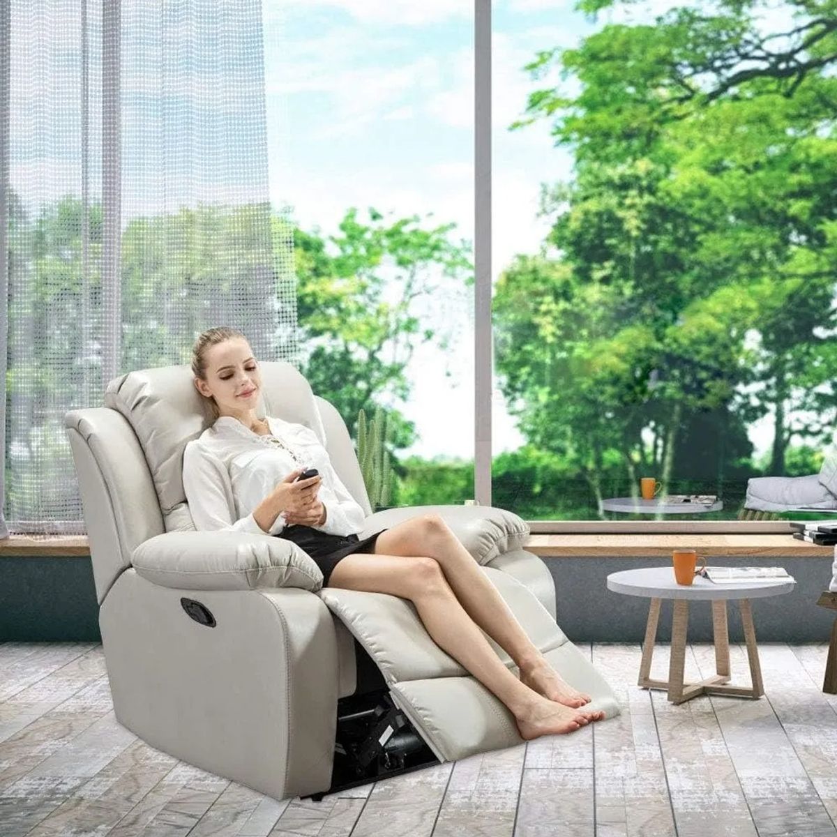 GENERICO - Palanca Metálica Para Sillón Reclinable Tipo Berger + Cable