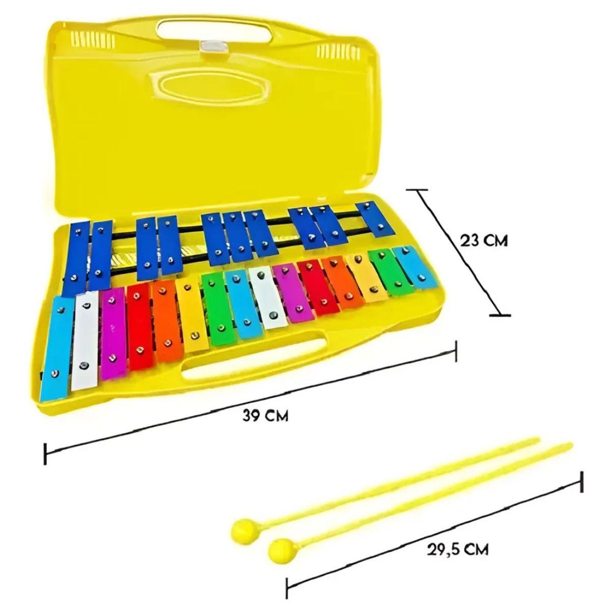 GENERICO - Metalofono Cromatico 25 Notas Xilofono Infantil Escolar