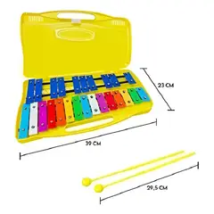 GENERICO - Metalofono Cromatico 25 Notas Xilofono Infantil Escolar