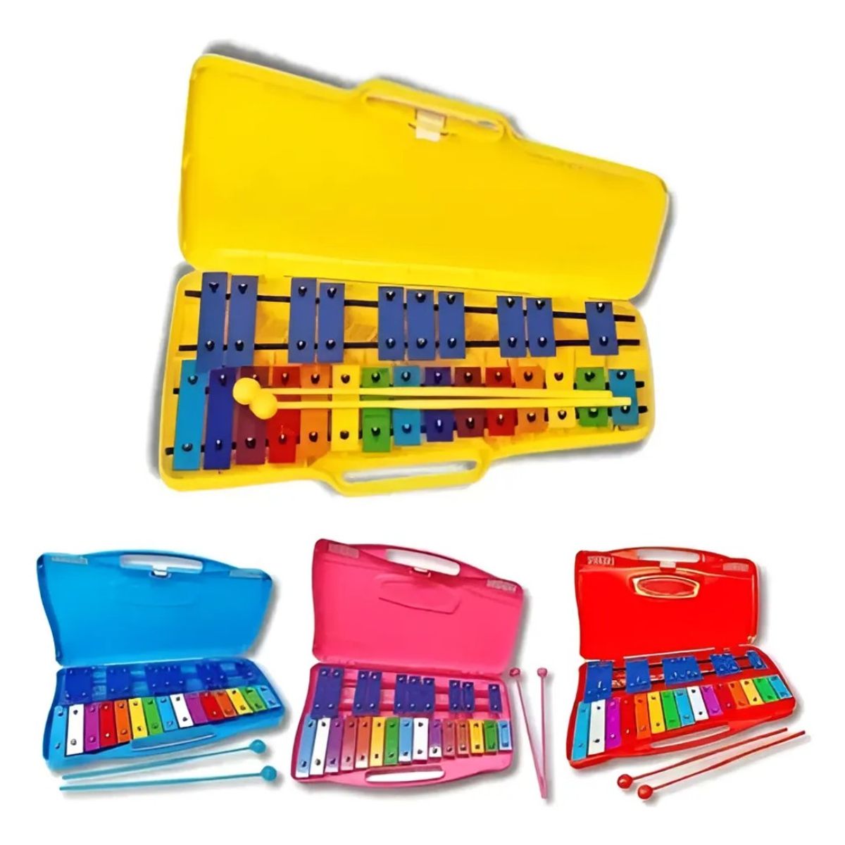 GENERICO - Metalofono Cromatico 25 Notas Xilofono Infantil Escolar