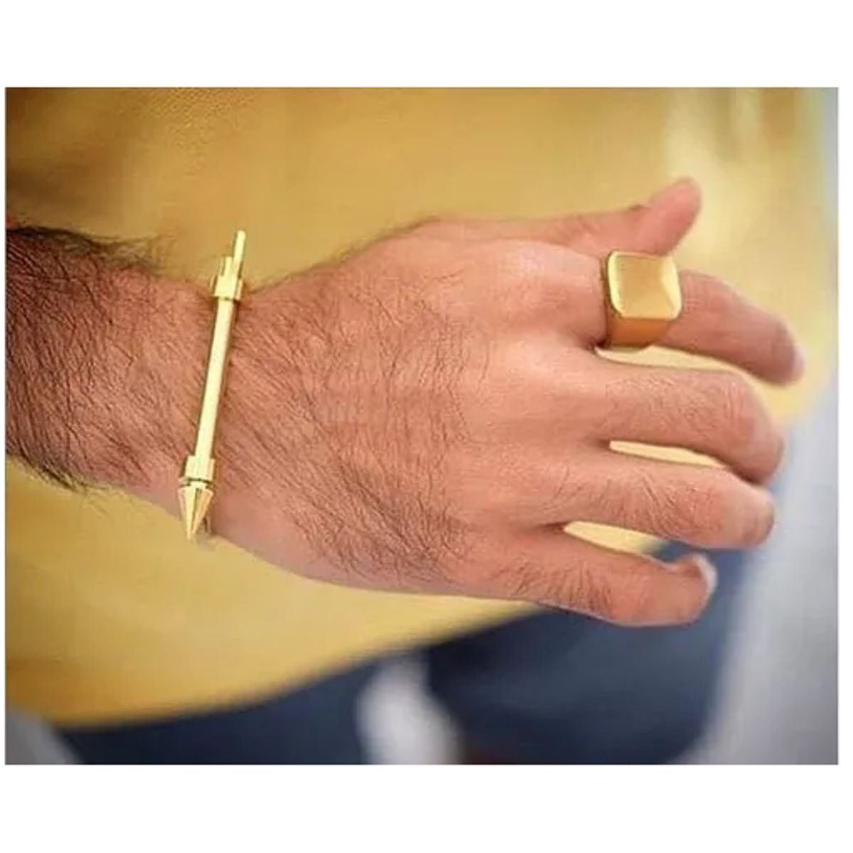 GENERICO - Pulsera De Hombre Caballeros Flecha Plateado Moda