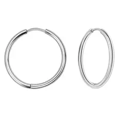 GENERICO - Aros Punk Silver 8mm Hombre Mujer
