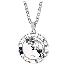 GENERICO - Collar Acero Quirúrgico Signo Aries Zodiaco Horóscopo