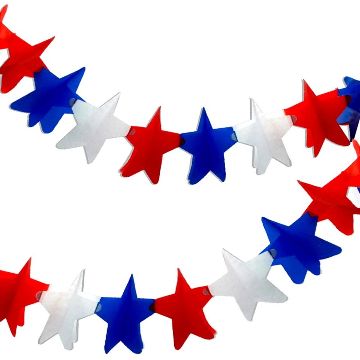 BIG PARTY - PACK X 4 GUIRNALDA DIECIOCHERA ESTRELLA 2 METROS  BIG PARTY