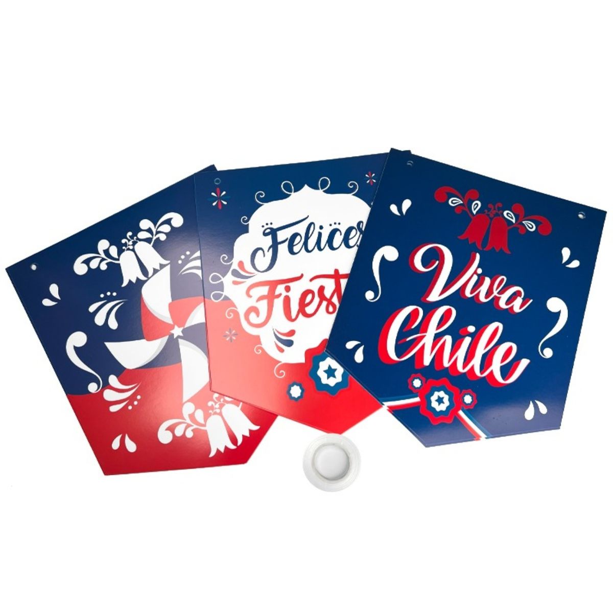 BIG PARTY - PACK X 4 GUIRNALDA 18 BANDERA 25 METROS  BIG PARTY