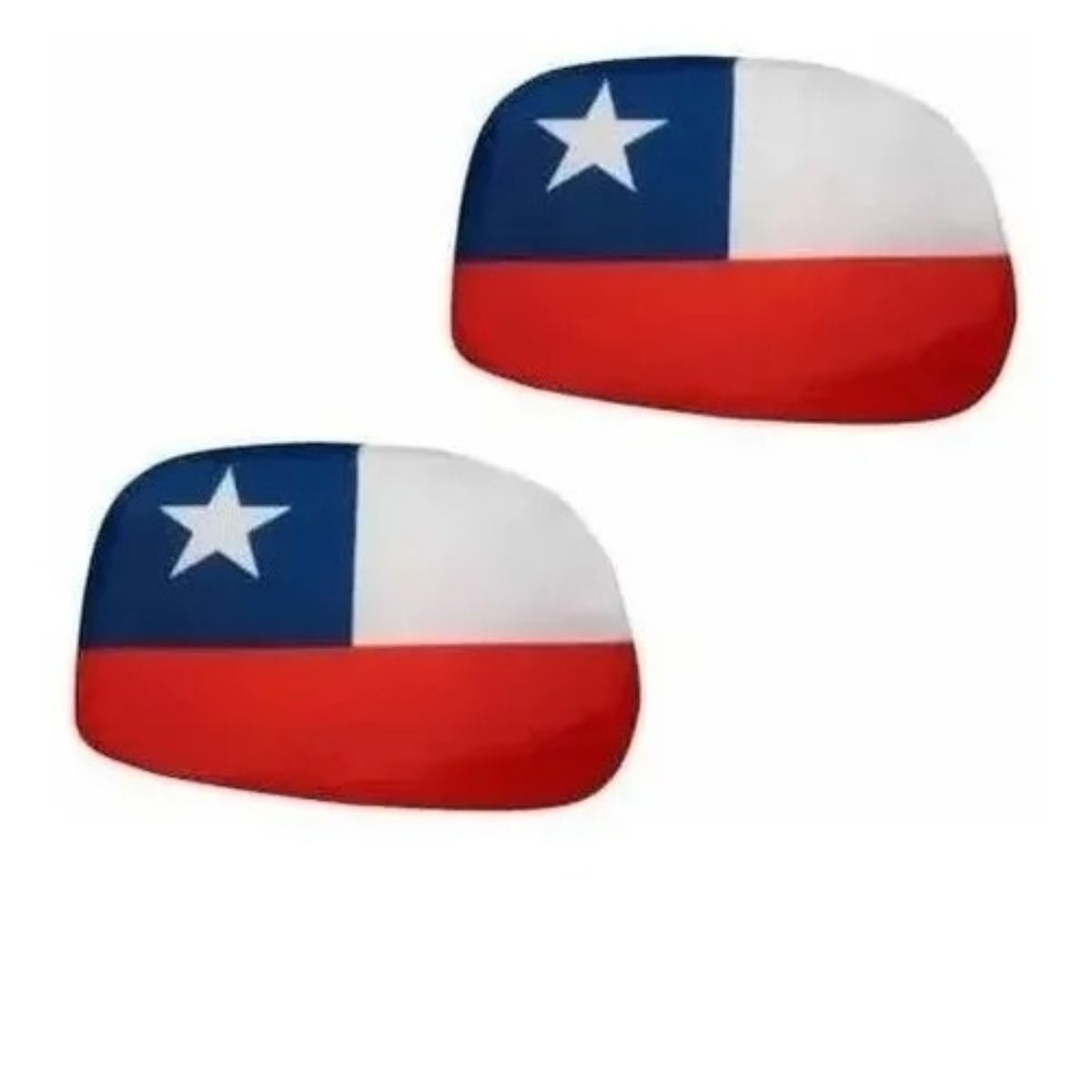PALERMO - PACK X 4 CUBRE ESPEJOS BANDERA CHILENA  PALERMO