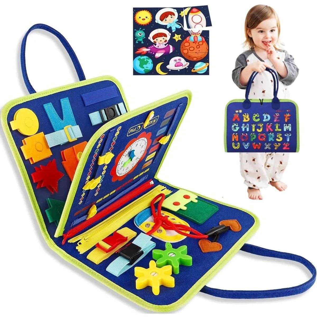 GENERICO - Tablero Sensoriales Interactivo Montessori Juego Educativo