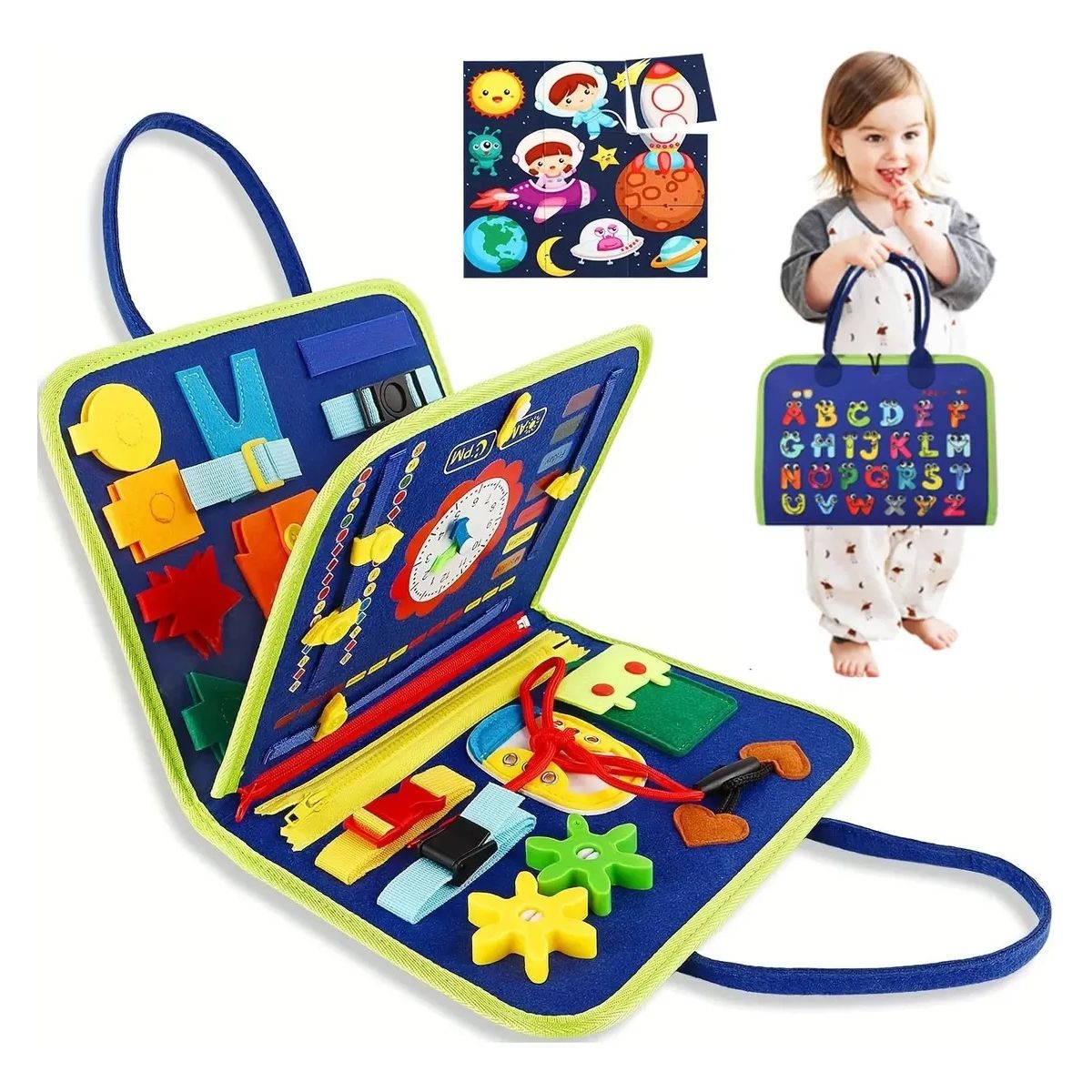 GENERICO - Tablero Sensoriales Interactivo Montessori Juego Educativo