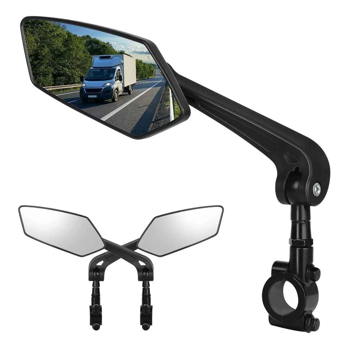GENERICO - Pack 2 De Espejos Retrovisores De Bicicleta Scooters 360°