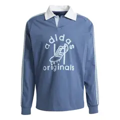 ADIDAS - Polera con Cuello de Rugby