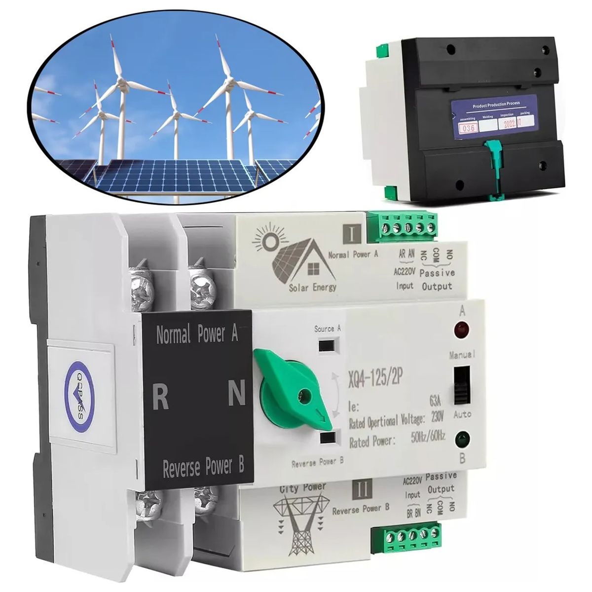 GENERICO - Interruptor Ats Transferencia Automática 63a Monofásico