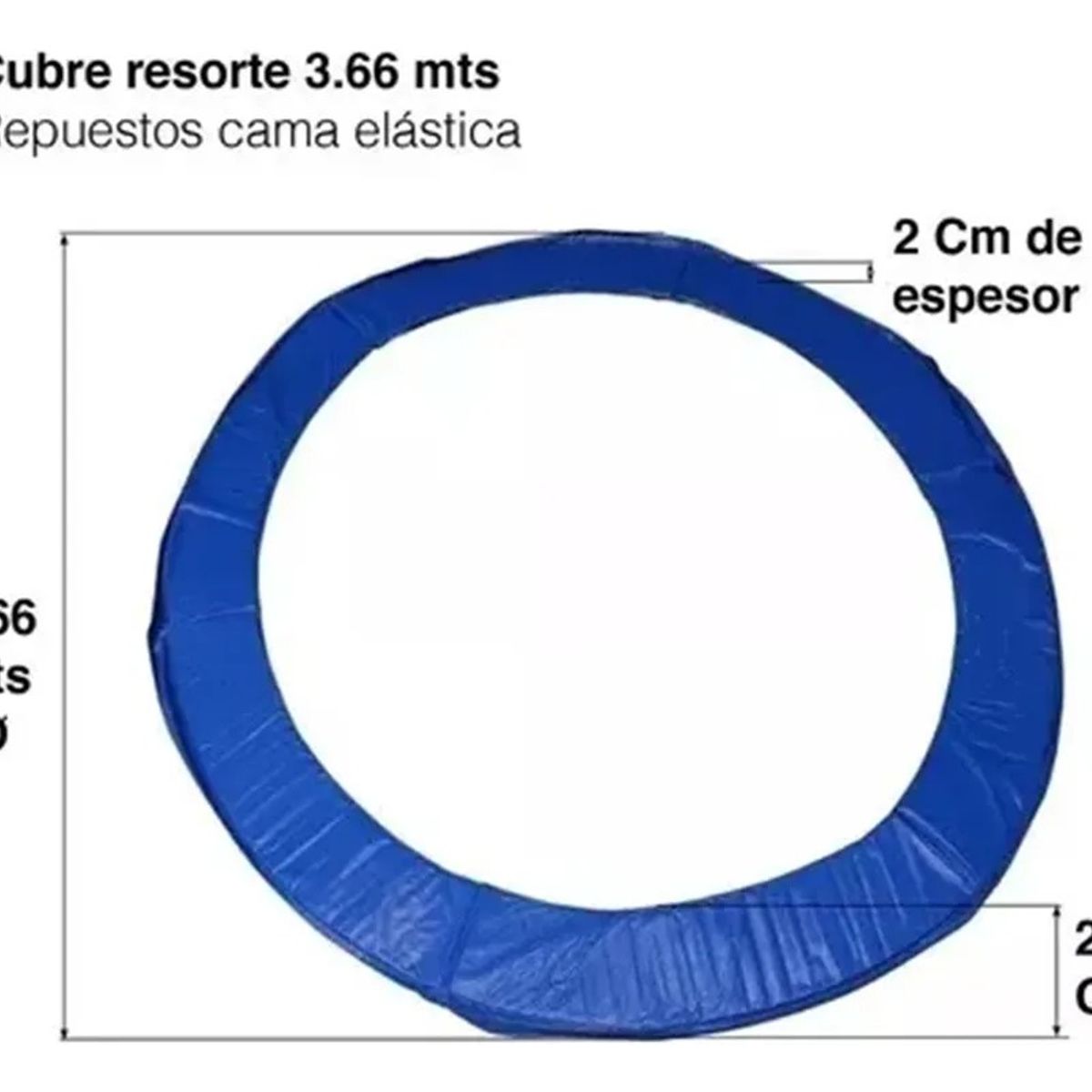 GENERICO - Cubre Resortes Cama Elástica 3,66 M - 12ft