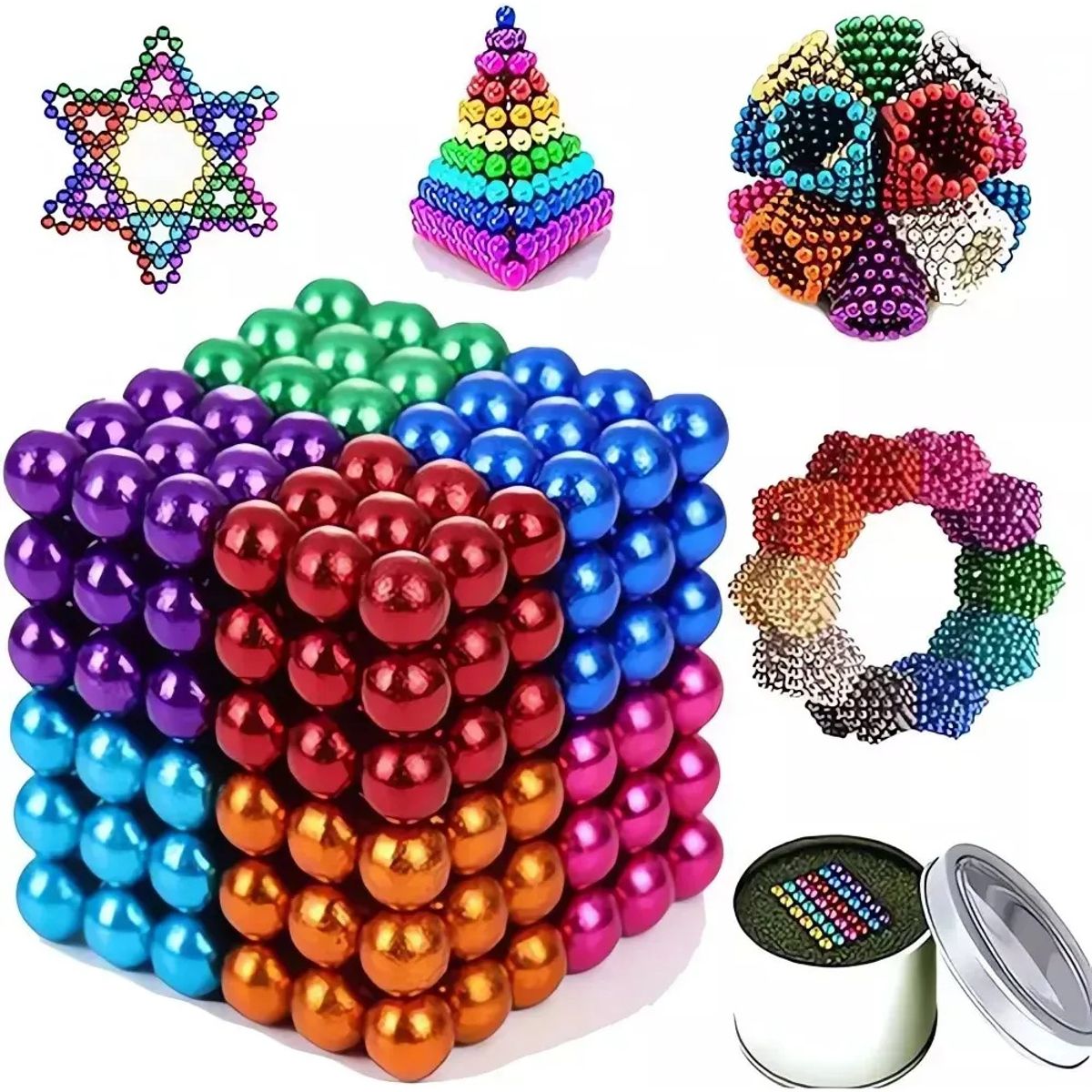 KUANGYE - Rompecabezas Antiestrés De Imanes 216 Piezas 3mm