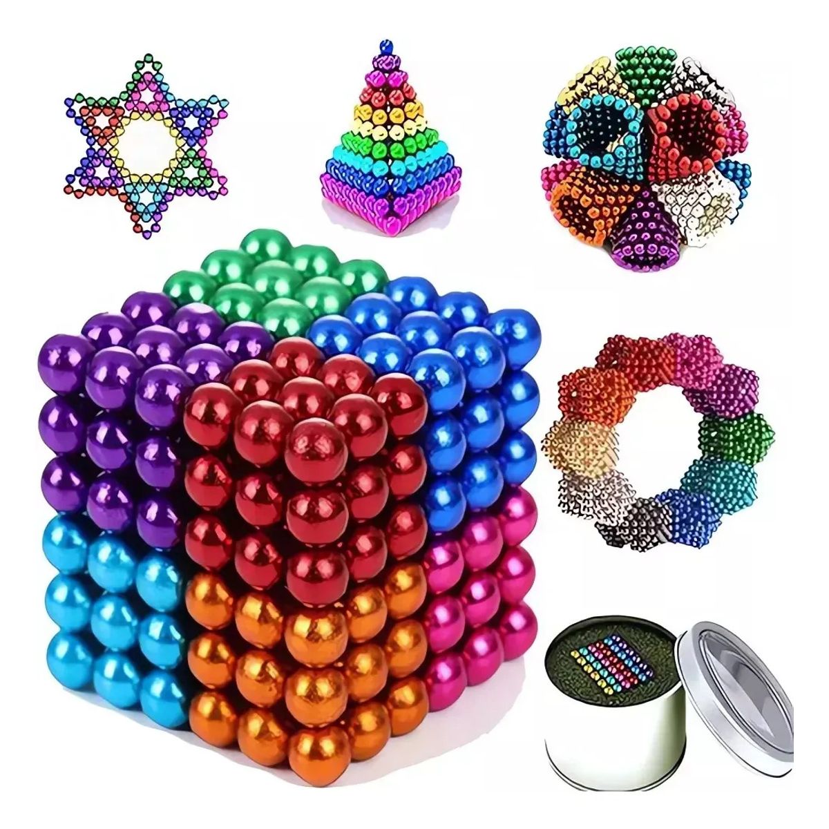 KUANGYE - Rompecabezas Antiestrés De Imanes 216 Piezas 3mm