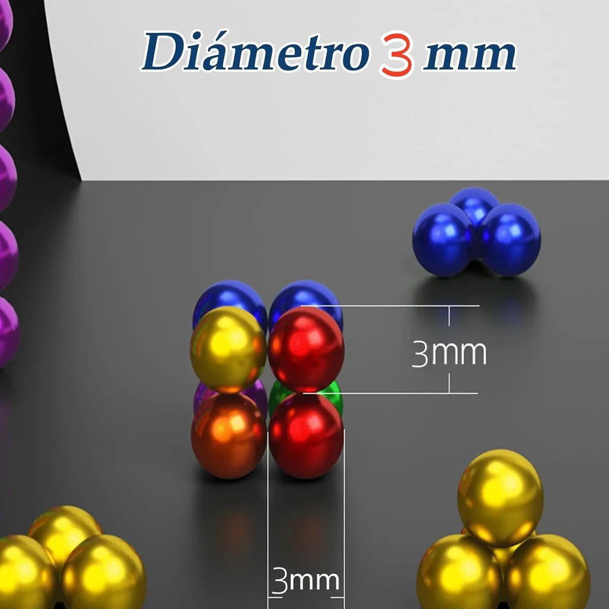 KUANGYE - Rompecabezas Antiestrés De Imanes 216 Piezas 3mm