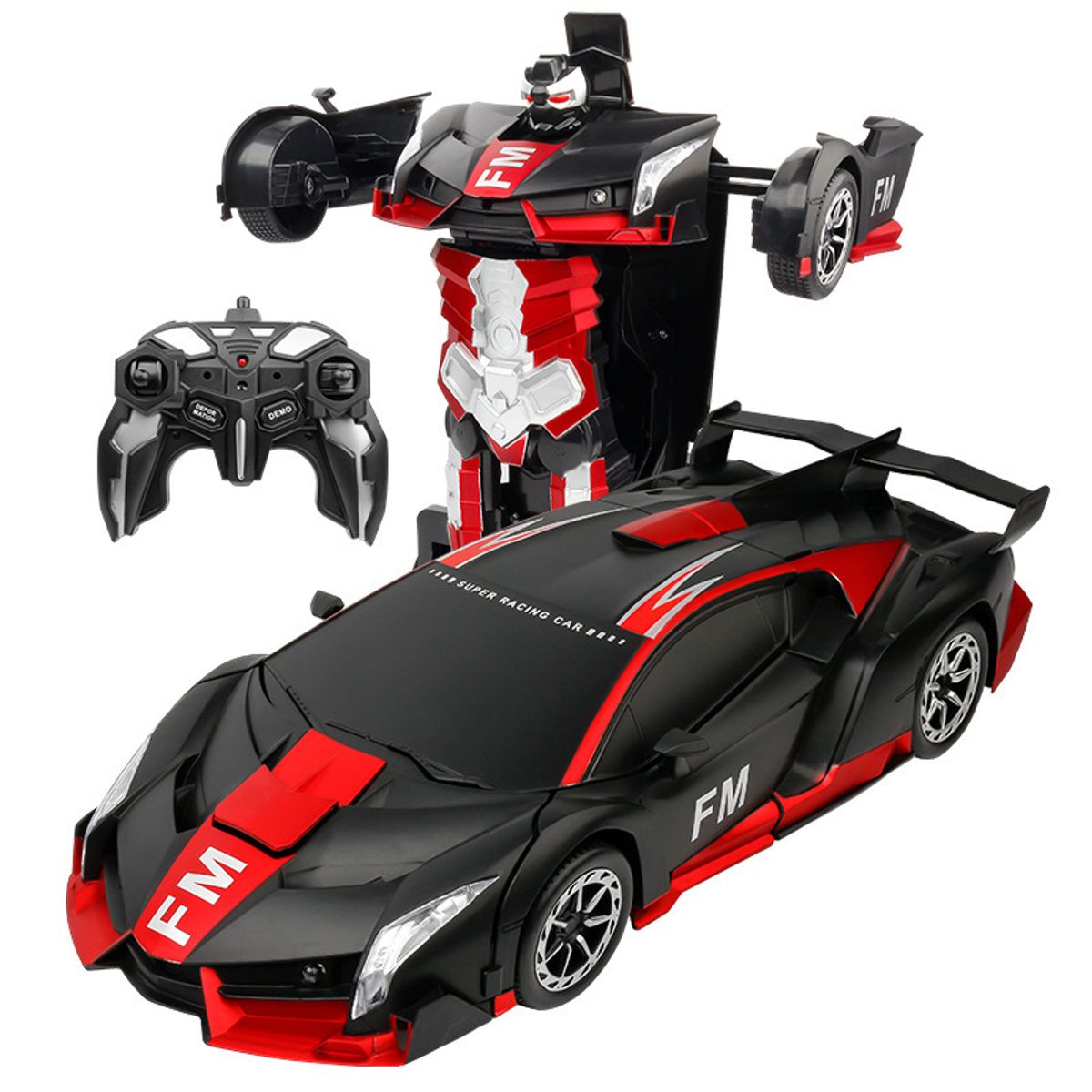 EDWINAYY - Rechargeable Remote Control Car Transformer Robot