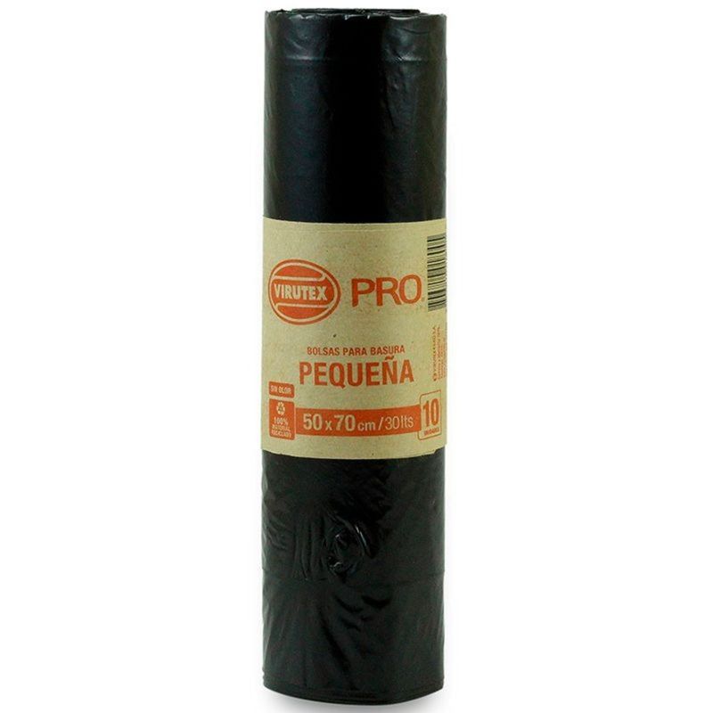 VIRUTEX - PACK X 4 BOLSA DE BASURA BIO ROLLO 50×70  VIRUTEX