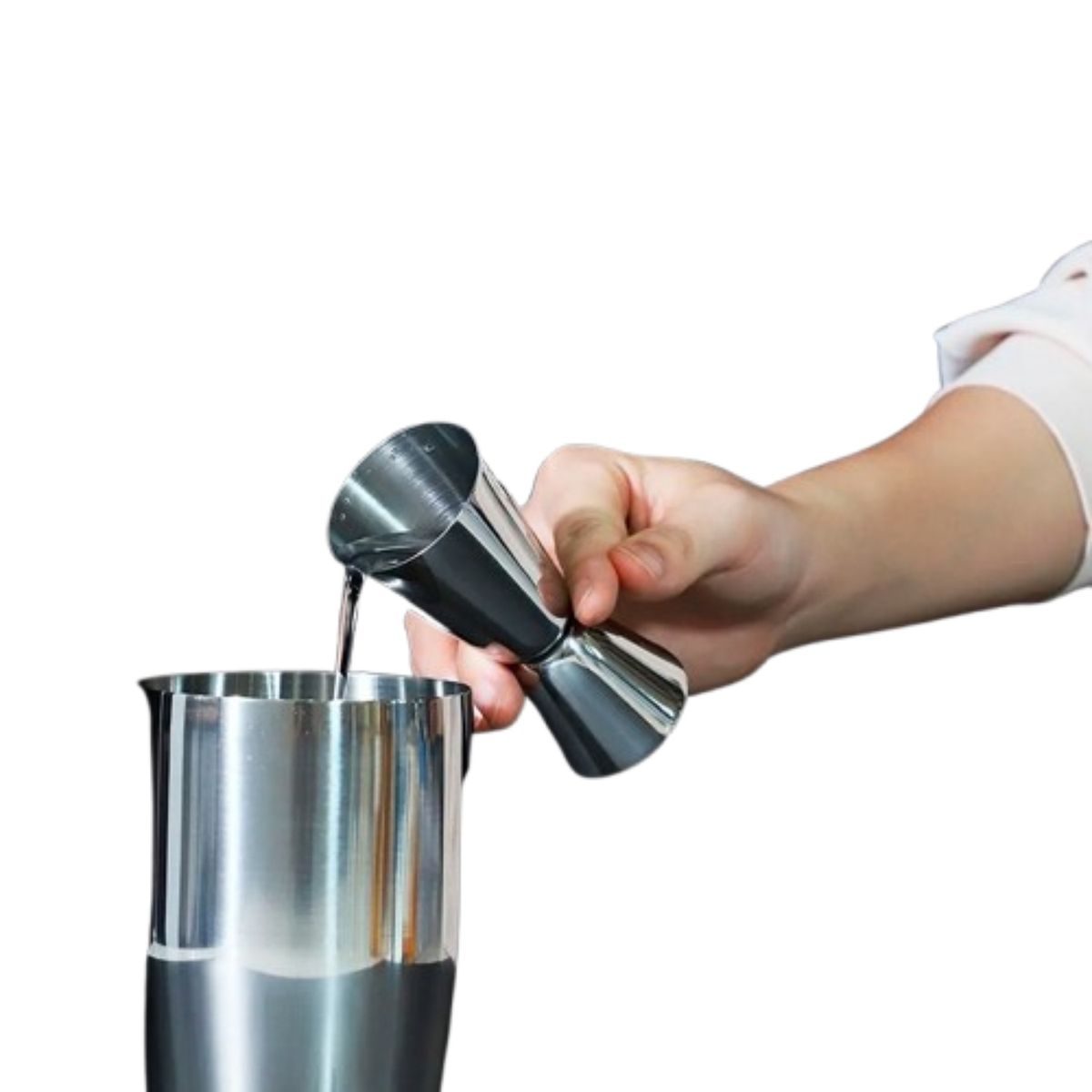 CUINER - PACK X 4 MEDIDOR DE TRAGOS ACERO INOX 3060 CC  CUINER