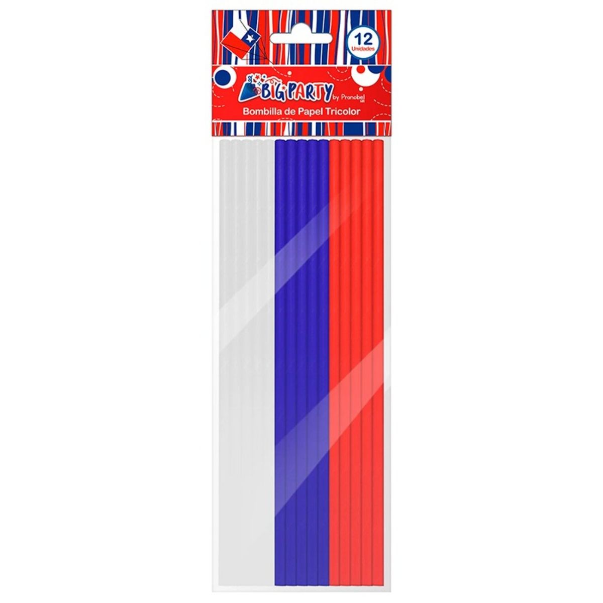 BIG PARTY - PACK X 4 BOMBILLA PAPEL X 12   BIG PARTY