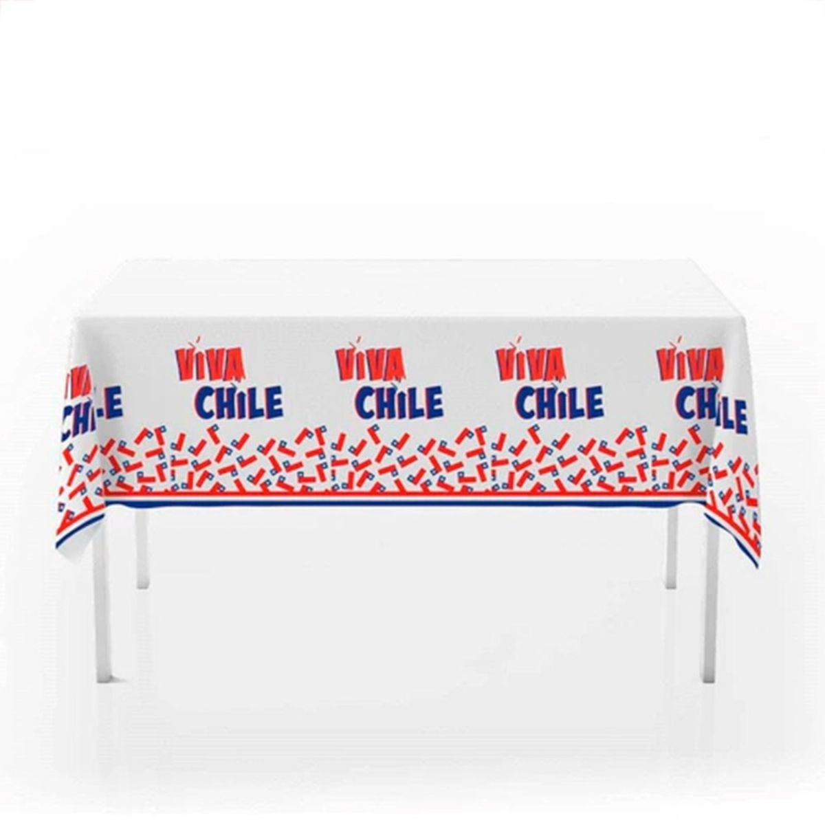 BIG PARTY - PACK X 4 MANTEL VIVA CHILE 108X180 CENTIMETROS  BIG PARTY