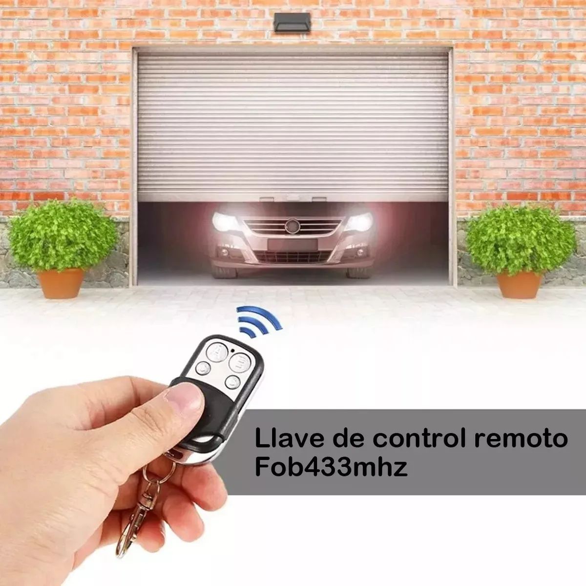 KUANGYE - Pack 6 Control Remoto Portón Eléctrico Universal Puerta Motor 433mhz