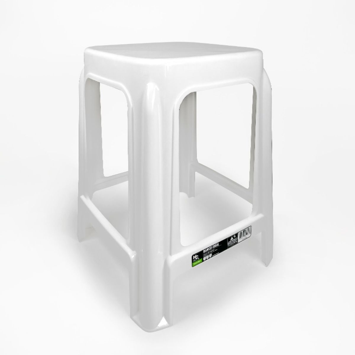 GENERICO - PACK X 4 BANCO IDEAL BLANCO  REY PLAST