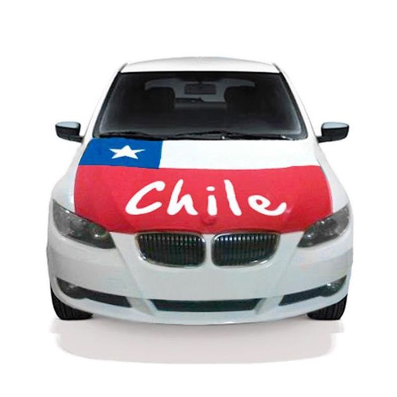 PALERMO - CUBRE CAPOT DE AUTO BANDERA CHILENA  PALERMO