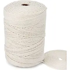GENERICO - Cordón Macramé Torcido 3mm 220 Metros 1kg 100% Algodón
