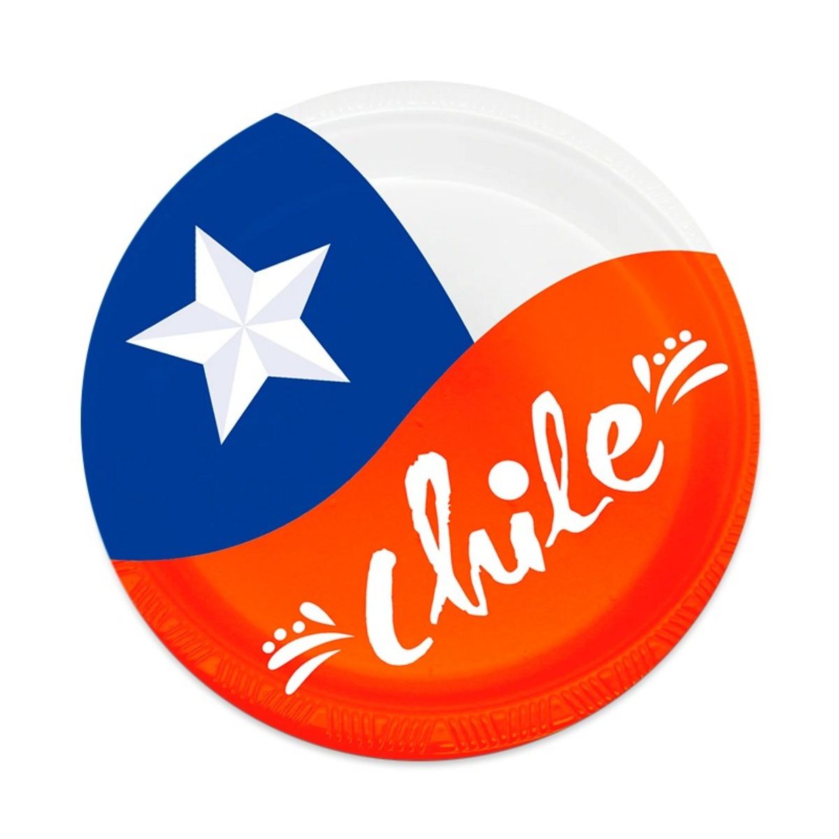 BIG PARTY - PACK X 4 SET 6 PLATOS 23 CENTIMETROS CHILE – BIG PARTY