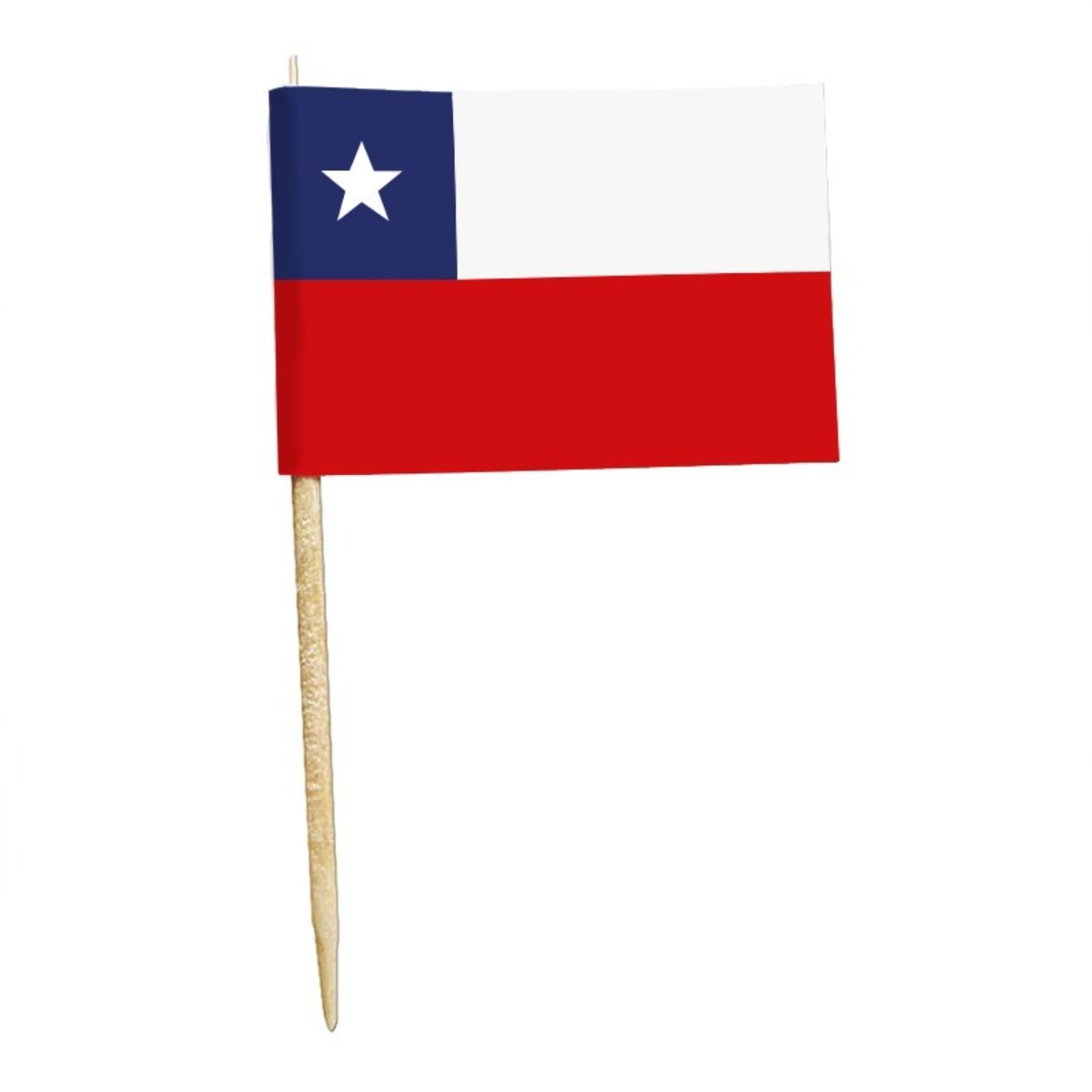 BIG PARTY - PACK X 4 BROCHETAS BANDERITAS CHILENA 50 UND. – BIG PARTY