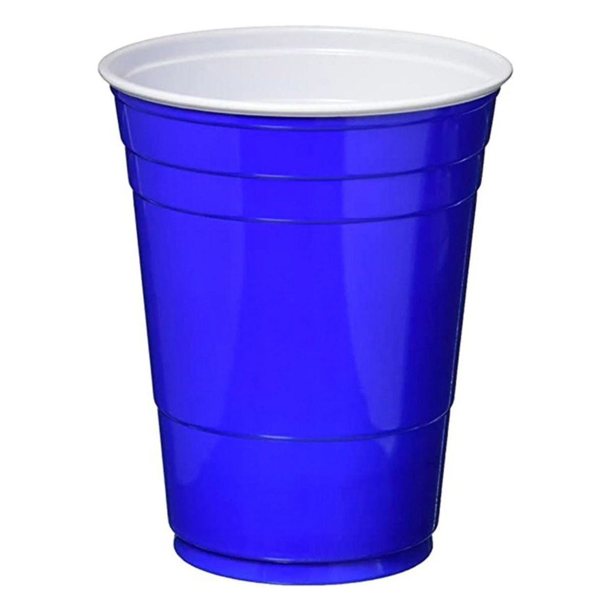 BIG PARTY - PACK X 4 VASOS BICOLOR 500CC AZUL 10 UNID. – BIG PARTY