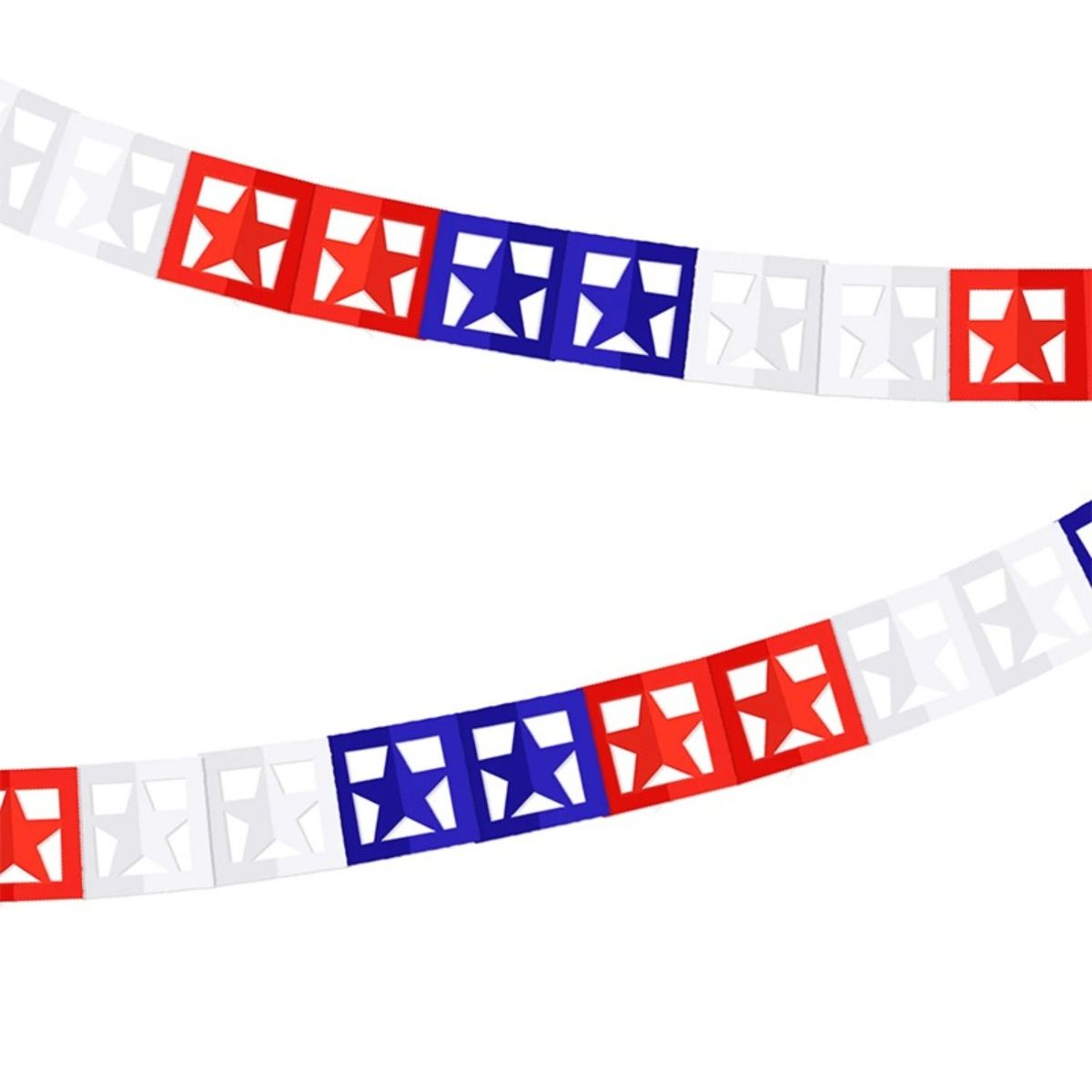 BIG PARTY - PACK X 4 GUIRNALDA DIECIOCHERA ESTRELLA CUADRARA 2 METROS  BIG PARTY