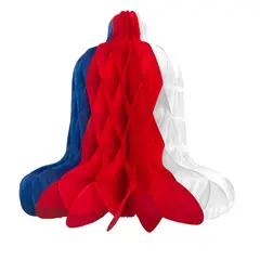 BIG PARTY - PACK X 4 ADORNO FIESTAS PATRIAS CAMPANA GRANDE 33 CENTIMETROS