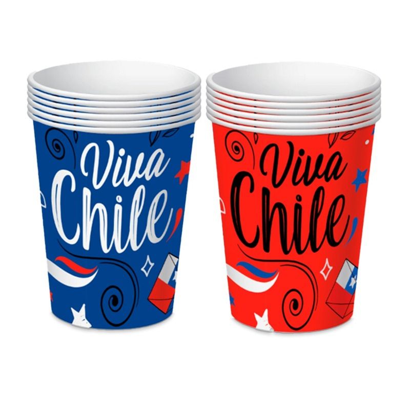BIG PARTY - PACK X 4 VASOS DISEÑOS 250 CC 6 UND  BIG PARTY