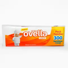 GENERICO - PACK X 4 SERVILLETA CÓCTEL 300 UNIDADES OVELLA
