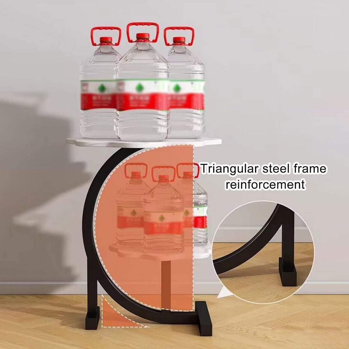 YOMYM - Mesa De Centro Lateral Living Vanguardia Madera Blanco