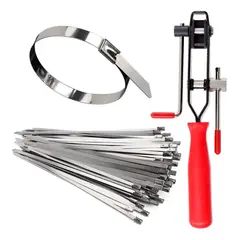 GENERICO - Alicate Abrazaderas Homocinetica + 50 Abrazadera Metálica