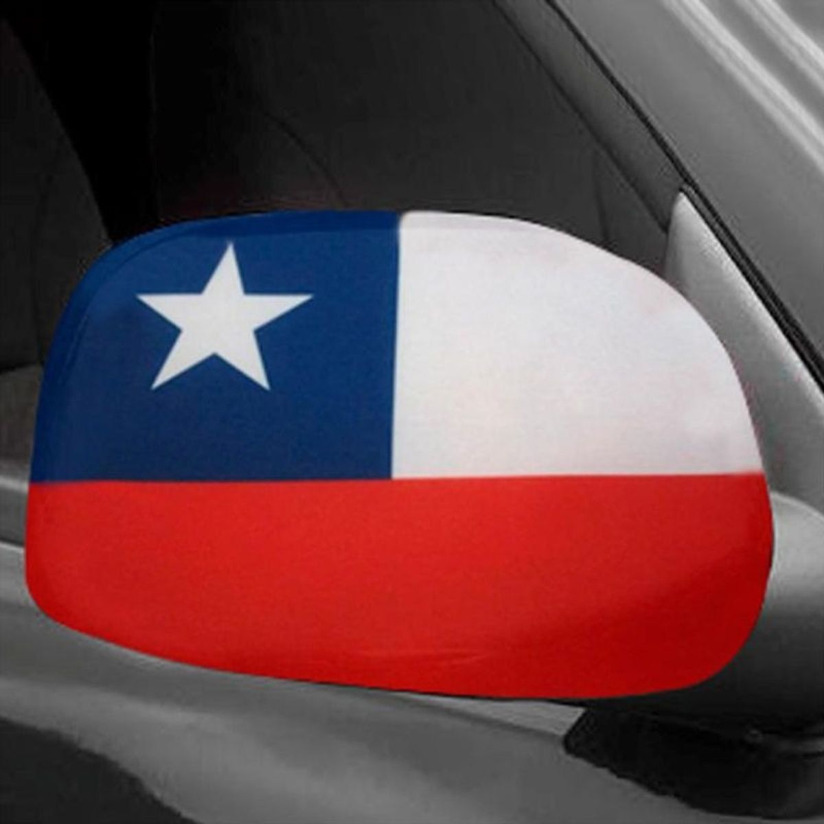 PALERMO - PACK X 4 CUBRE ESPEJOS BANDERA CHILENA  PALERMO