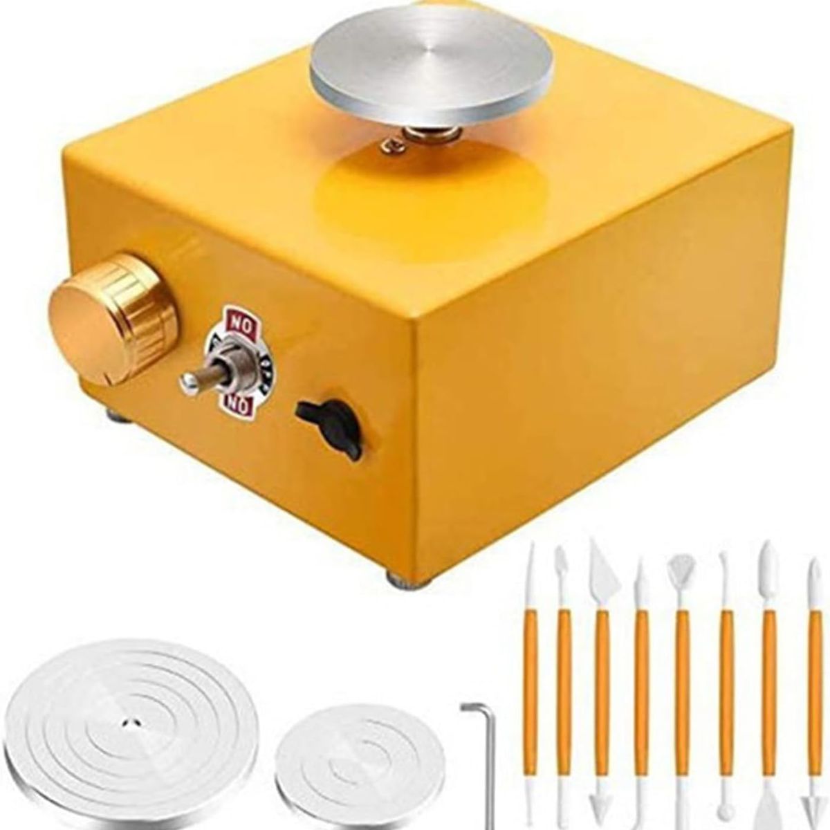 TOYUN TOYUN - Mini De Rueda De Cerámica Eléctrica Bandeja Giratoria