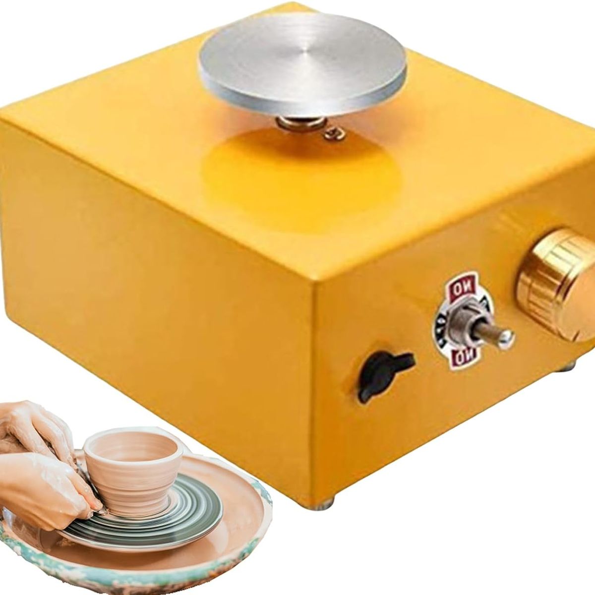 TOYUN TOYUN - Mini De Rueda De Cerámica Eléctrica Bandeja Giratoria
