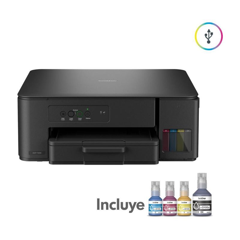 BROTHER - Impresora Multifuncional Brother DCPT230 Tank Wifi Usb