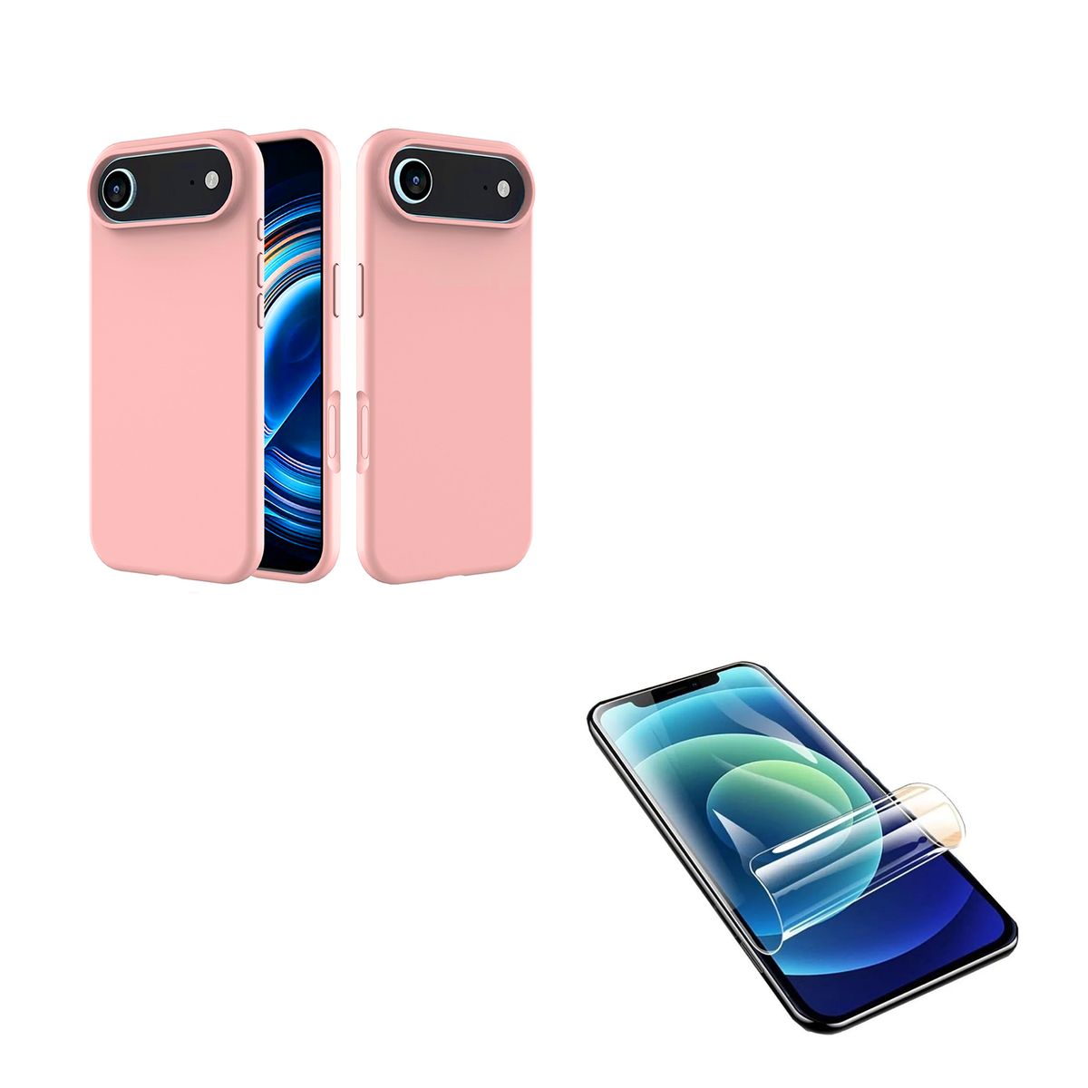 JOIGO - Carcasa Lamina Clear Para iPhone 17 Air Rosado