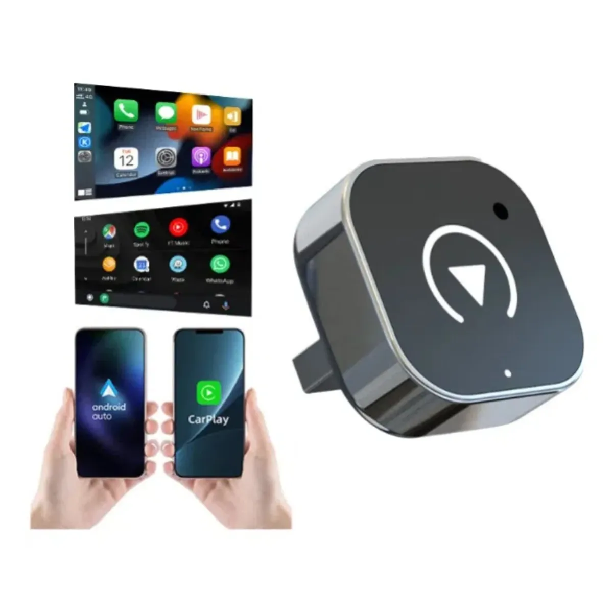MUNDO MAGIA - Carplay Adaptador Inalámbrico Y Android Auto Converter 2en1