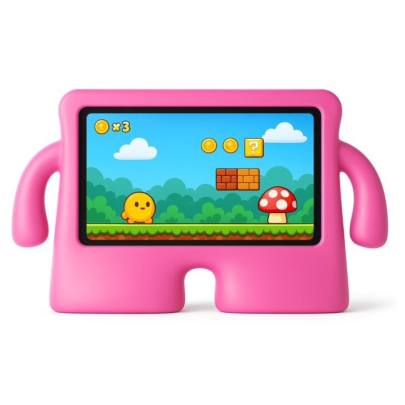 JOIGO - Funda Goma Antigolpes Niños Para Samsung A8 T290 Fucsia
