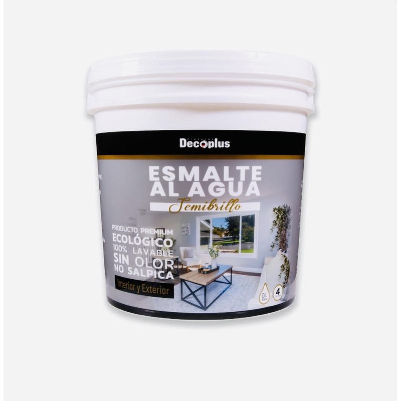GENERICO - ESMALTE AL AGUA SEMIBRILLO DECOPLUS TINETA
